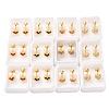 Heart Rhinestone Ear Fake Plugs EJEW-H105-26G-1