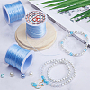 SUNNYCLUE 4 Rolls Flat Elastic Crystal String EW-SC0001-05A-4