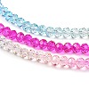 Transparent Painted Glass Beads Strands DGLA-A034-T3mm-A14-4