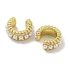 Ring Rack Plating Brass Cuff Earrings EJEW-E312-04G-2