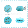 SUNNYCLUE Dyed Synthetic Turquoise Cabochons TURQ-SC0001-05B-2