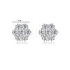 925 Sterling Silver Pave Moissanite Stud Earrings for Women SX7074-2-6