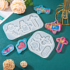  2Pcs 2 Style Medical Theme DIY Pendant Silicone Molds DIY-TA0005-23-13