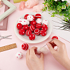 24Pcs 3 Style Craft Pom Pom for DIY Doll Keychain Hair Accessories DIY-FG0004-20-3