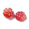 Dyed & Heated Gradient Color Glass Bead Cap GLAA-D307-01H-2
