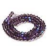 Transparent Electroplate Glass Beads Strands LS-EGLA-A039-T4mm-L04-2