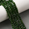 Natural Green Diopside Beads Strands G-F799-D01-01-1