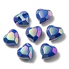 UV Plating Rainbow Iridescent Acrylic Beads OACR-P010-03D-2