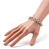 Non-Tarnish Men's 304 Stainless Steel Rolo Chain Bracelets BJEW-JB06673-02-3