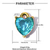 Valentine's Day 304 Stainless Steel Charms STAS-OY014-90G-2