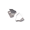 Unicraftale 200Pcs 304 Stainless Steel Folding Crimp Ends STAS-UN0037-49-3