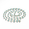 3.28 Feet 304 Stainless Steel Enamel Chains X-CHS-P006-02G-02-1
