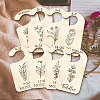 Wood Baby Closet Size Dividers AJEW-WH0352-013-4