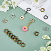 24Pcs 4 Colors Alloy Spring Gate Rings FIND-HS0001-26A-6