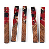 Transparent Resin & Walnut Wood Big Pendants RESI-N039-24A-1