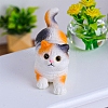 Resin Cat Shape Mini Model Display Decoration PW-WG0ED1E-02-1