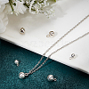 6Pcs 3 Styles 925 Sterling Silver Pendants STER-BBC0007-87-4