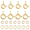 20Pcs 2 Styles Brass Spring Ring Clasps KK-YW0004-54-2