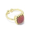 Adjustable Natural Gemstone Finger Rings RJEW-L089-13G-3