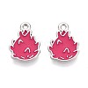 Fruit Alloy Enamel Charms PALLOY-S058-01P-06-2