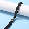 Rough Raw Natural Black Spinel Beads Strands G-G010-10-4