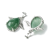 Natural Green Aventurine Pendants G-C114-05P-04-2