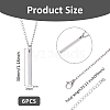 304 Stainless Steel Pendant Necklaces NJEW-FH0001-14A-2