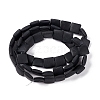 Transparent Frosted Glass Beads Strands X-FGLA-S001-01F-2