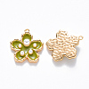 Brass Enamel Pendants KK-T049-052G-04-NF-2