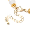 Brass & Imitation Jade Round Glass Link Bracelets for Women BJEW-JB10771-4