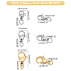 Unicraftale PVD Vacuum Plating 304 Stainless Steel Lobster Claw Clasps STAS-UN0025-29-6