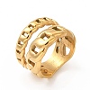 Ion Plating(IP) 304 Stainless Steel Finger Rings for Women Men RJEW-C049-35A-G-1