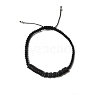 Coconut & Non-magnetic Synthetic Hematite Beads Braided Bead Bracelet BJEW-PH01415-01-1