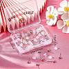 Beebeecraft 40Pcs 2 Style Brass Ball Stud Earring Post KK-BBC0003-73-7