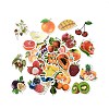 Cartoon Fruit Paper Stickers Set DIY-G066-18-1