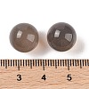 Natural Grey Agate No Hole Sphere Beads G-K353-04B-06-3