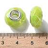 Mabe Solid Color Copper Buckle Acrylic European Beads OACR-M024-03P-06-3