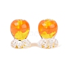 Inner Flower Handmade Lampwork Beads LAMP-Q039-13B-1