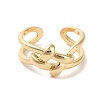 Brass Open Cuff Rings RJEW-K263-01G-3