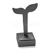 Leaf Shape PU Leather Earring Display Stand CON-PW0001-166B-2