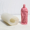 3D Buddhist Woman DIY Food Grade Silicone Statue Candle Molds PW-WG89310-01-4