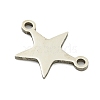 Non-Tarnish 201 Stainless Steel Connector Charms STAS-M015-19P-2