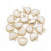 Natural & Synthetic Mixed Stone Semi Circle Pendants G-Q965-M-2