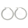 304 Stainless Steel Hoop Earrings for Women EJEW-D111-02P-1