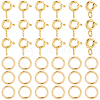 Brass Spring Ring Clasps KK-BBC0025-65-7