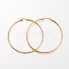 Ion Plating(IP) 304 Stainless Steel Hoop Earrings X-EJEW-N0016-11G-L-1