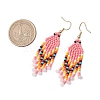 Bohemian Glass Seed Beads Dangle Earrings EJEW-MZ00338-4