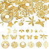 38Pcs 19 Styles Iron Pendants IFIN-TA00001-78-1