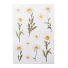 Flower Pattern Waterproof Self Adhesive Hot Stamping Stickers DIY-I063-03-2