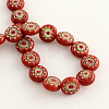 Handmade Millefiori Glass Bead Strands LK-R006-15B-2